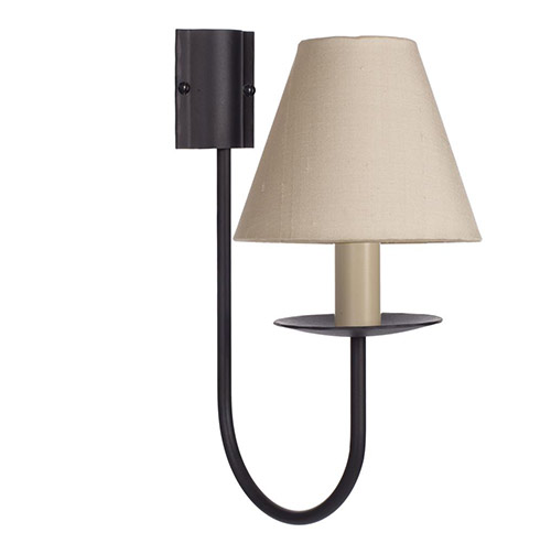 Single Classic Wall Light in Beeswax