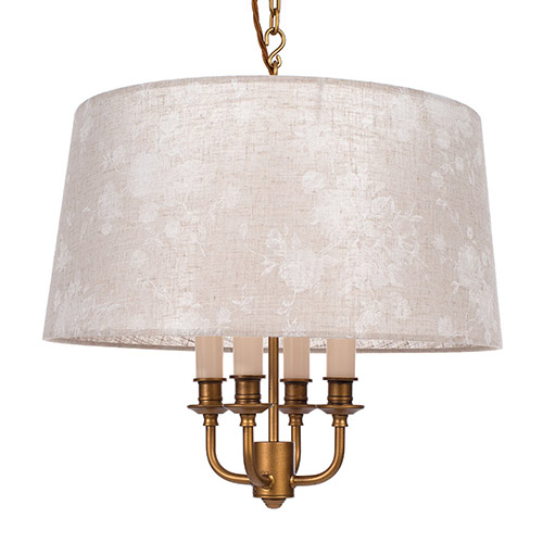 Ickworth Pendant Light in Old Gold