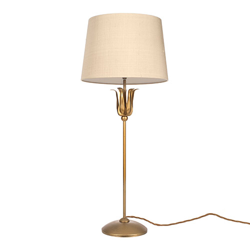 Tulip Lamp in Old Gold