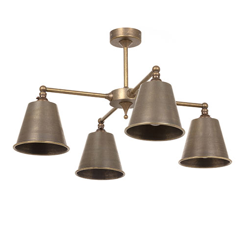 Cambridge Pendant in Antiqued Brass