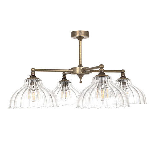 Cowdray Pendant in Antiqued Brass