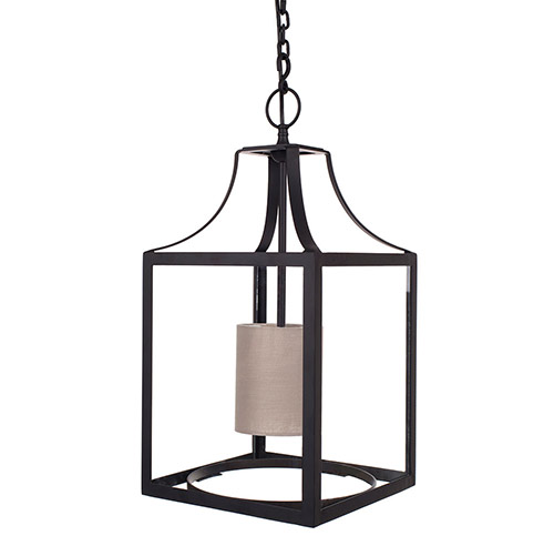 Wilton Lantern in Matt Black