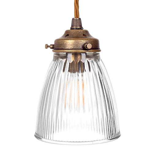 Fisher Pendant Light in Antiqued Brass