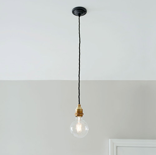 Beeswax Rose with 50cm Black Braided Cable (ES)