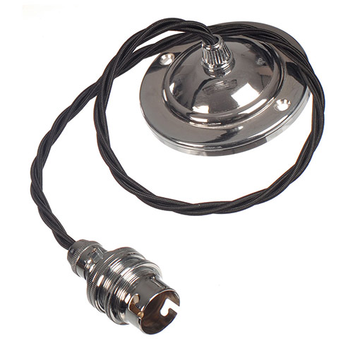 Nickel Rose 50cm Black Cable (BC)