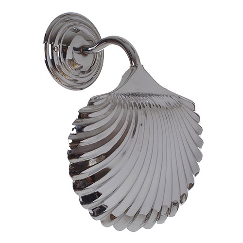 Scallop Wall Light in Nickel