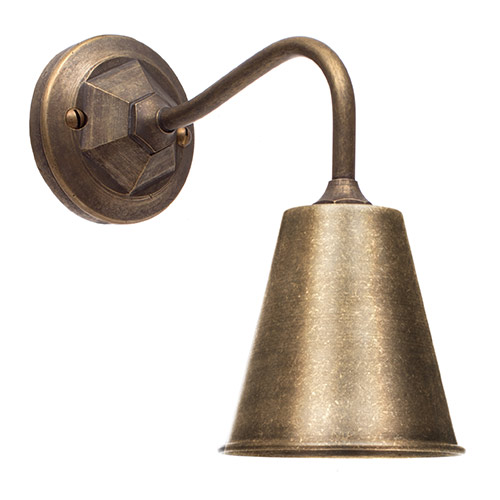 Holt Wall Light in Antiqued Brass