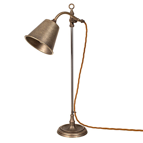 Abercrombie Table Lamp, Antiqued Brass