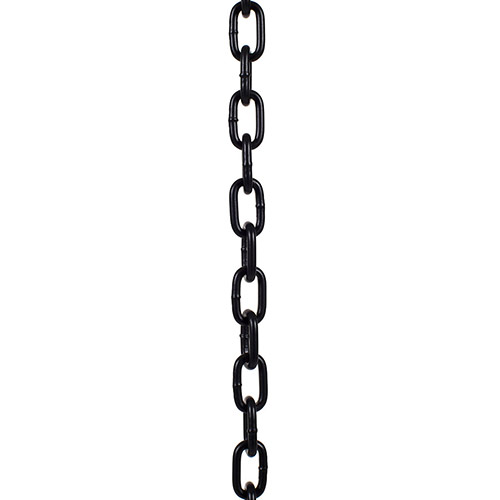Oval Link Chain, 3m Length, Matt Black