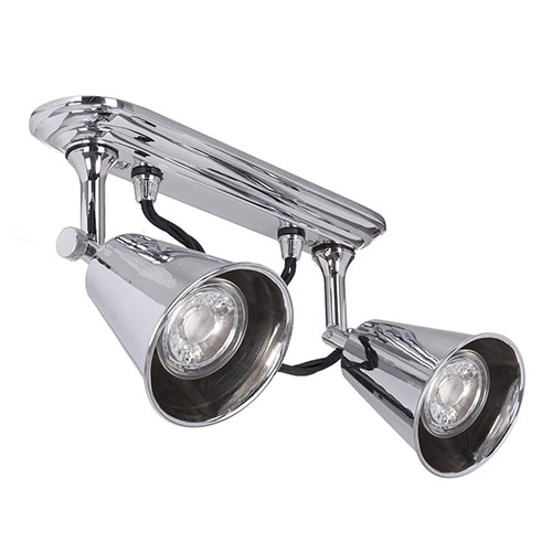 Double Curtis Spot Light in Nickel