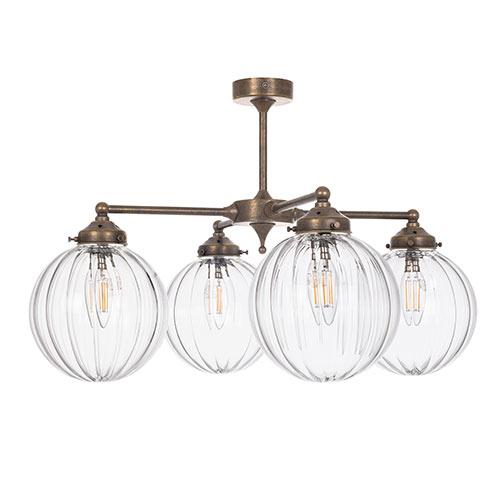 Elton Pendant in Antiqued Brass