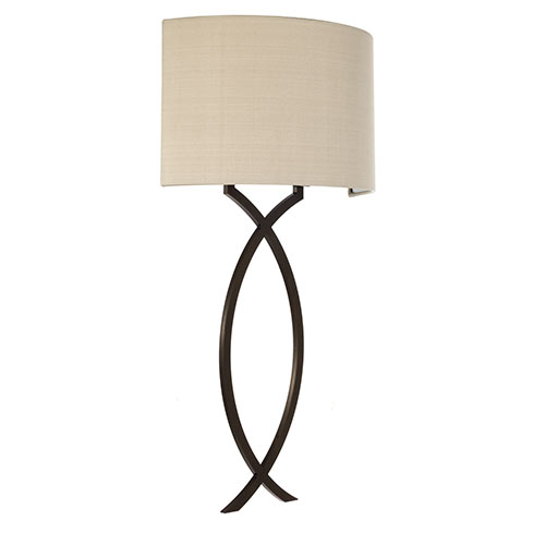 Harcourt Wall Light in Bronze Metallic