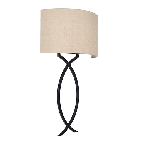 Harcourt Wall Light in Matt Black