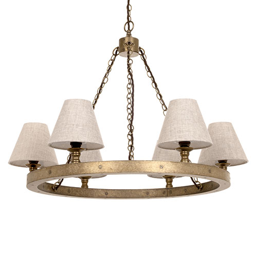 Waterford Pendant Light in Antiqued Brass