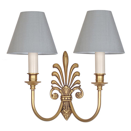 Feather Wall Light in Old Gold