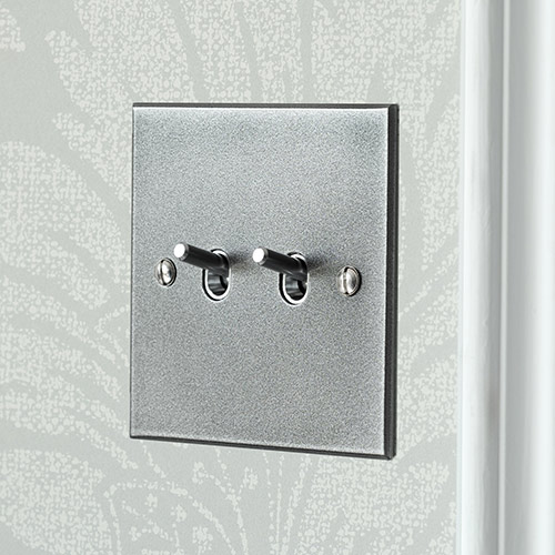 2 Gang Steel Toggle Switch