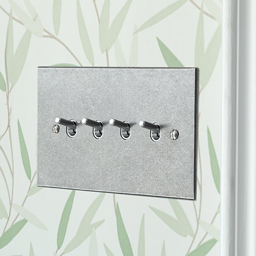 4 Gang Steel Toggle Switch