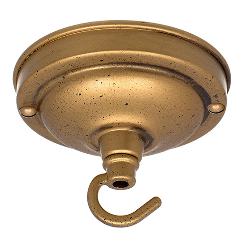 Fordham Ceiling Rose with Hook in Old Gold