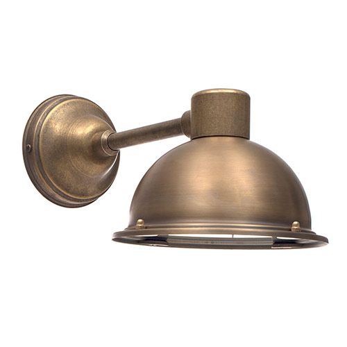 Derby Spot Lamp in Antiqued Brass