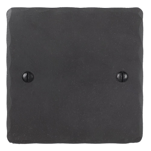 Single Blank Hammered Plate in Beeswax