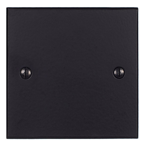 Single Blank Bevelled Plate in Matt Black