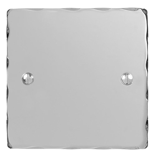 Single Blank Hammered Plate in Nickel