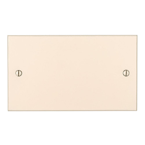 Double Blank Bevelled Plate in Plain Ivory