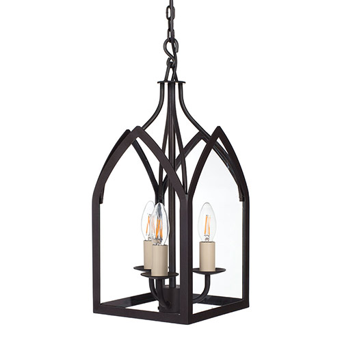 Barnham Lantern with Three Lights in Beeswax