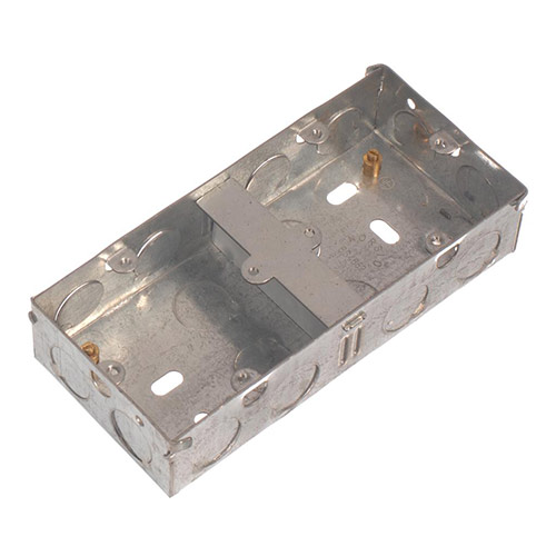 Dual Metal Clad Mounting Box (35mm deep)