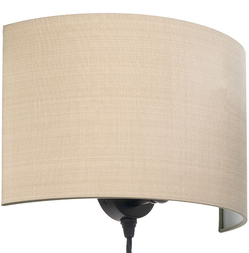 Thorpe Plug-In Wall Light in Matt Black 