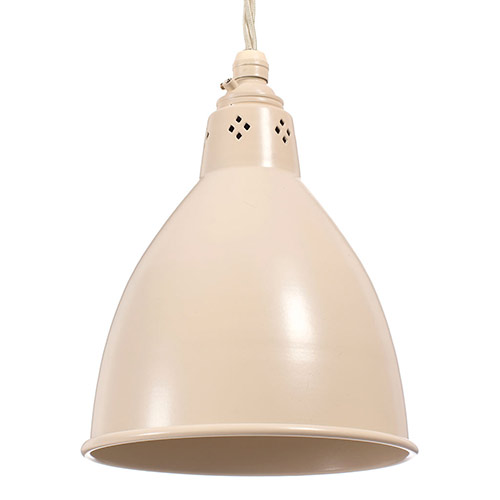 Barbican Pendant Light in Plain Ivory