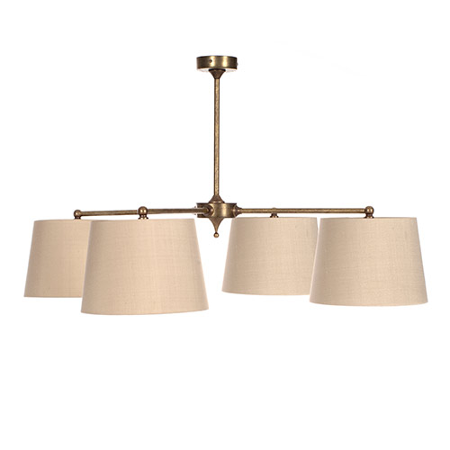 Arlington Pendant Light in Antiqued Brass