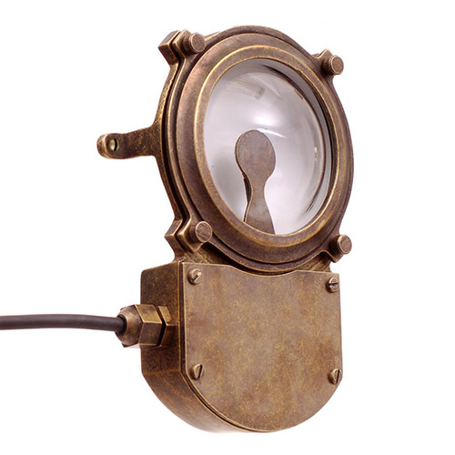 Doncaster LED Outdoor Light in Antiqued Brass
