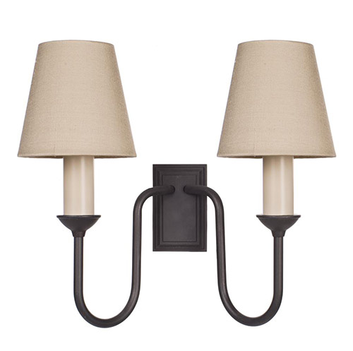 Rowsley Double Wall Light in Beeswax