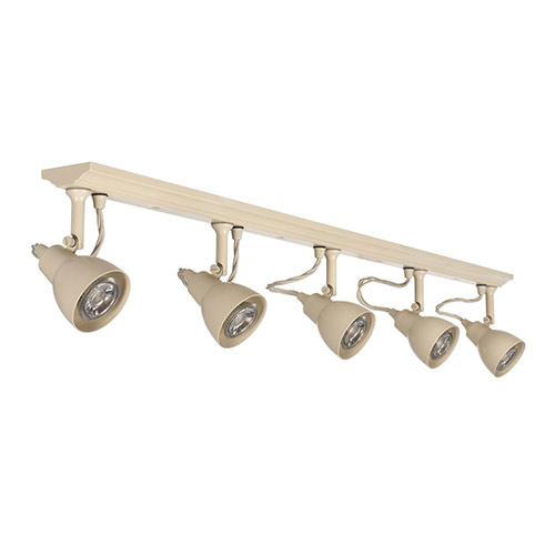 Edgeware Spotlight Strip in Plain Ivory - 5 Spots