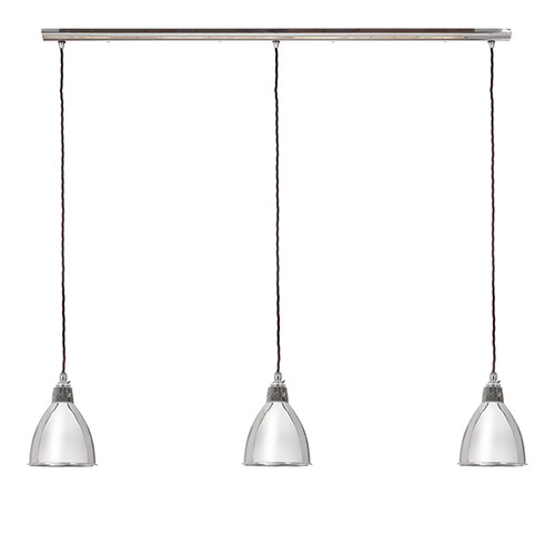 Barbican Triple Pendant Track in Nickel