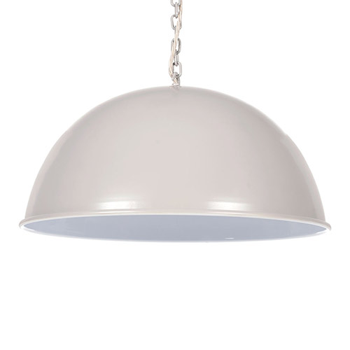 Leiston Pendant Light in Clay (inside white)