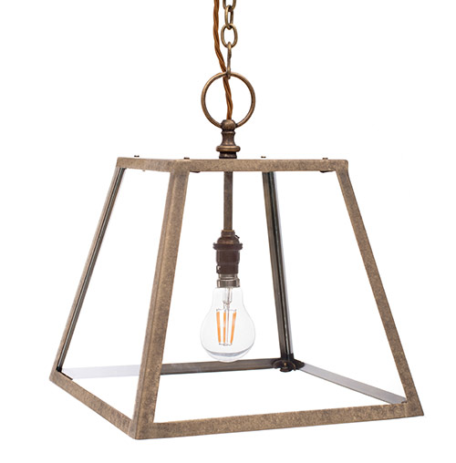 Stanton Pendant Light in Antiqued Brass