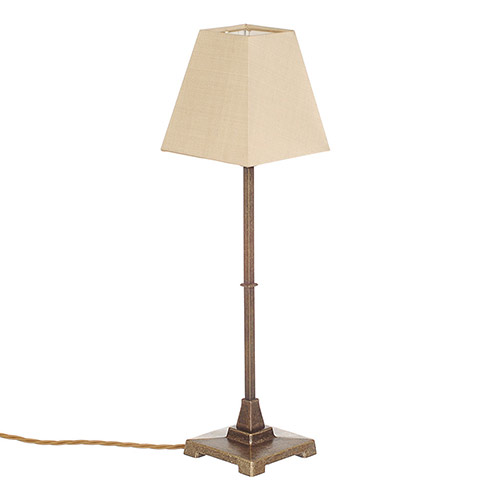 Layham Table Lamp in Antiqued Brass