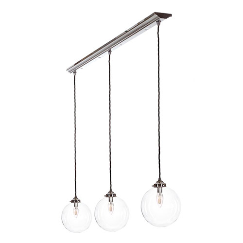 Holborn Triple Pendant Track in Nickel