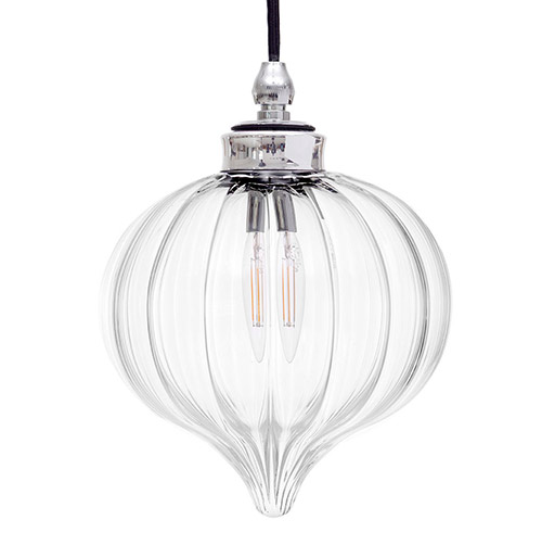 Ava Bathroom Pendant Light in Nickel