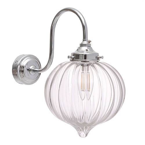Mia Wall Light in Nickel