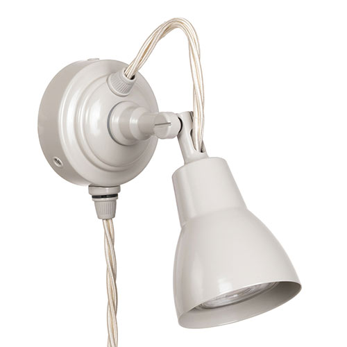 Single Edgeware Plug-In Spotlight in Clay