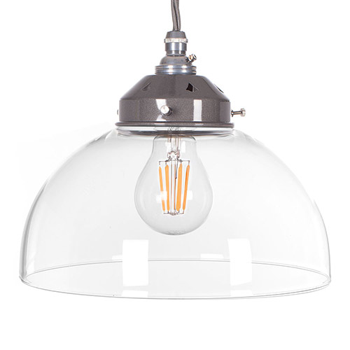 Shotley Glass Pendant Light in Polished