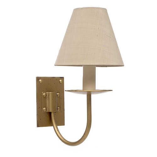 Single Smuggler's Wall Light in Old Gold