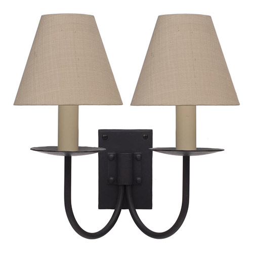 Double Smuggler's Wall Light in Beeswax