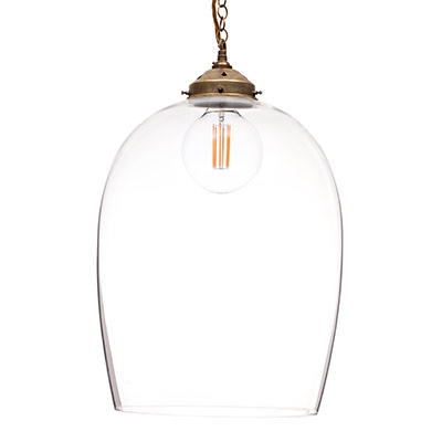 Lansdown Pendant Light in Antiqued Brass