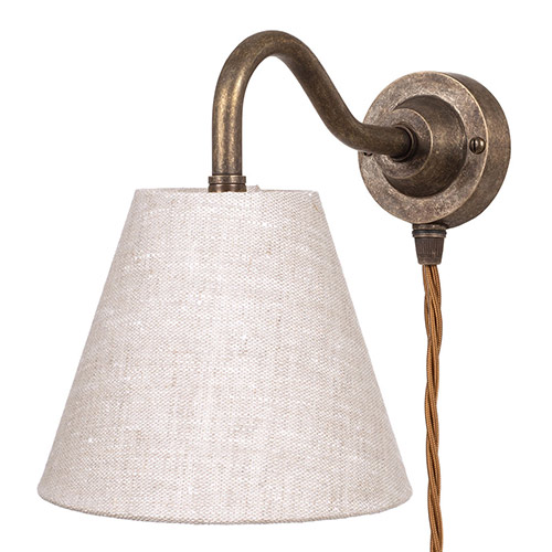 Carrick Plug-In Wall Light (Down) Antiqued Brass