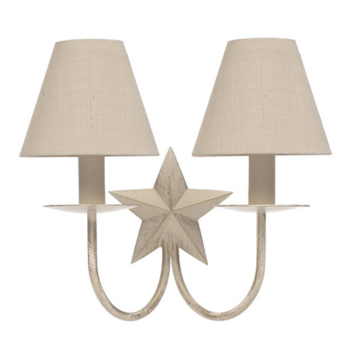 Double Star Wall Light in Old Ivory