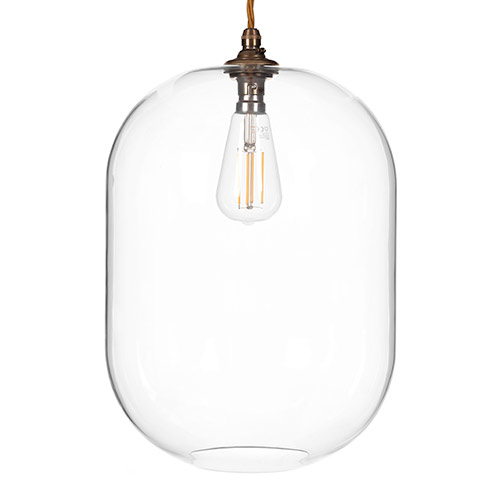 Limehouse Pendant Light in Antiqued Brass